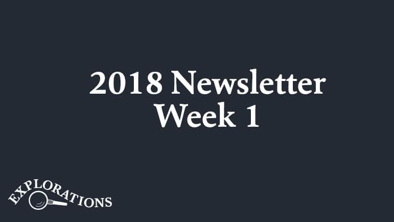 2018 Week 1 Newsletter