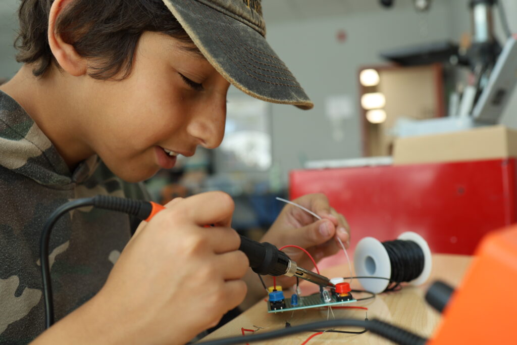Our Campers love to challenge themselves at Explorations Camp - Tech and Electronics activities at Summer Camp